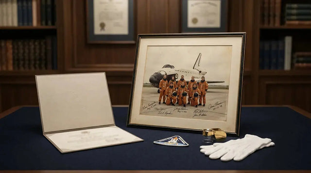 Space Shuttle Memorabilia: Challenger and Columbia Crew vs. Successful Mission Signatures