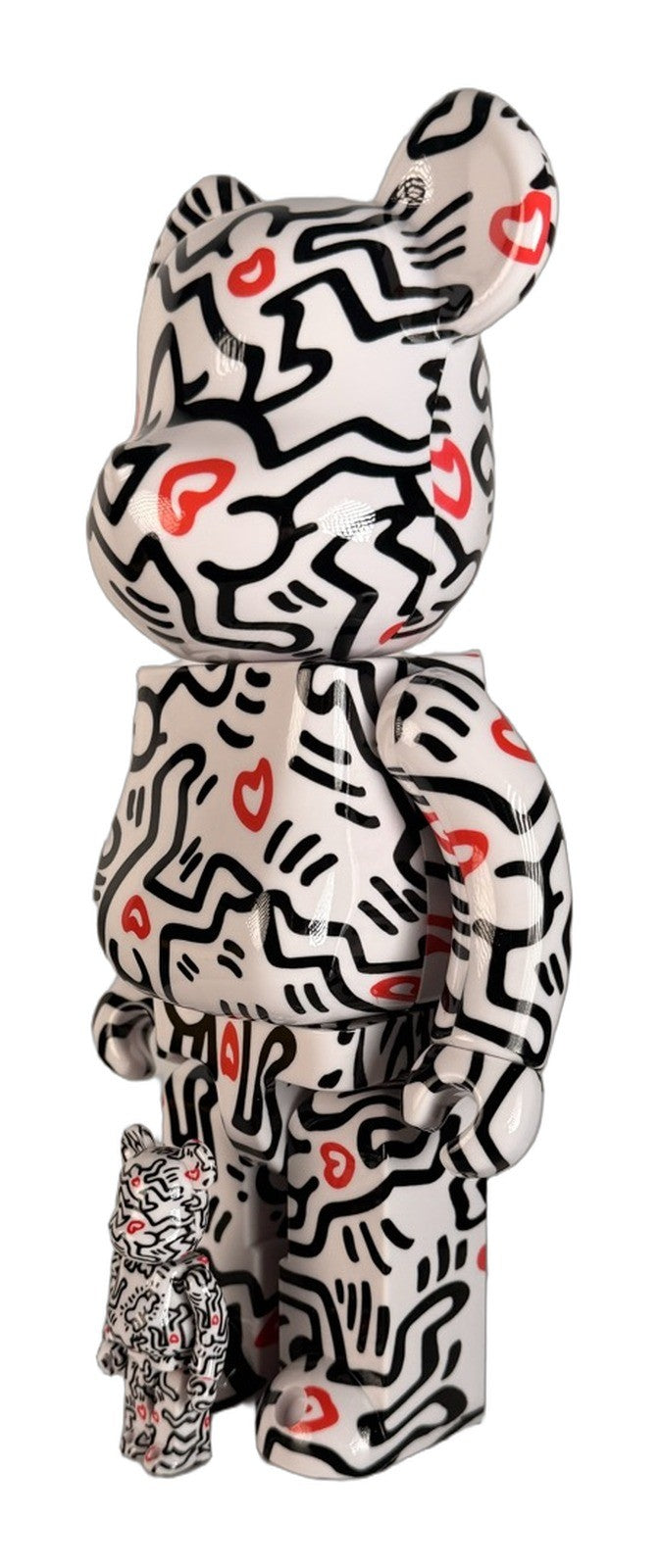 BE@RBRICK Keith Haring 400% + 100% Set Medicom Toy Bearbrick Foundation Art New
