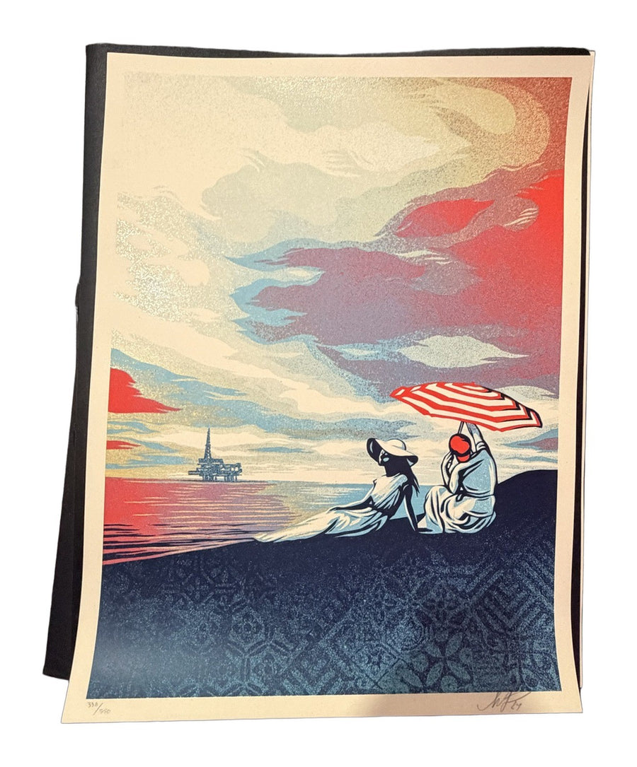 Shepard Fairey Bliss at the Sunset Edge Signed Numbered 338/550 OBEY Giant Print