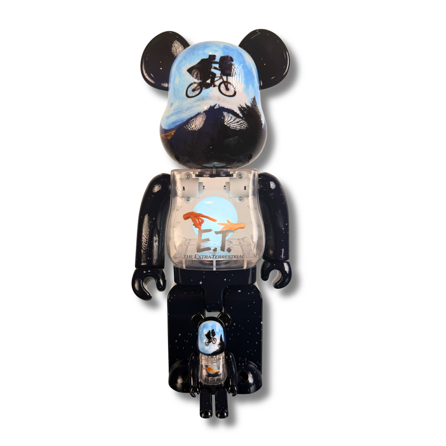 Bearbrick BE@RBRICK E.T. Extra-Terrestrial Light Up 400% 100% Medicom Sealed New