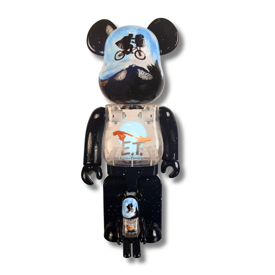 Bearbrick BE@RBRICK E.T. Extra-Terrestrial Light Up 400% 100% Medicom Sealed New