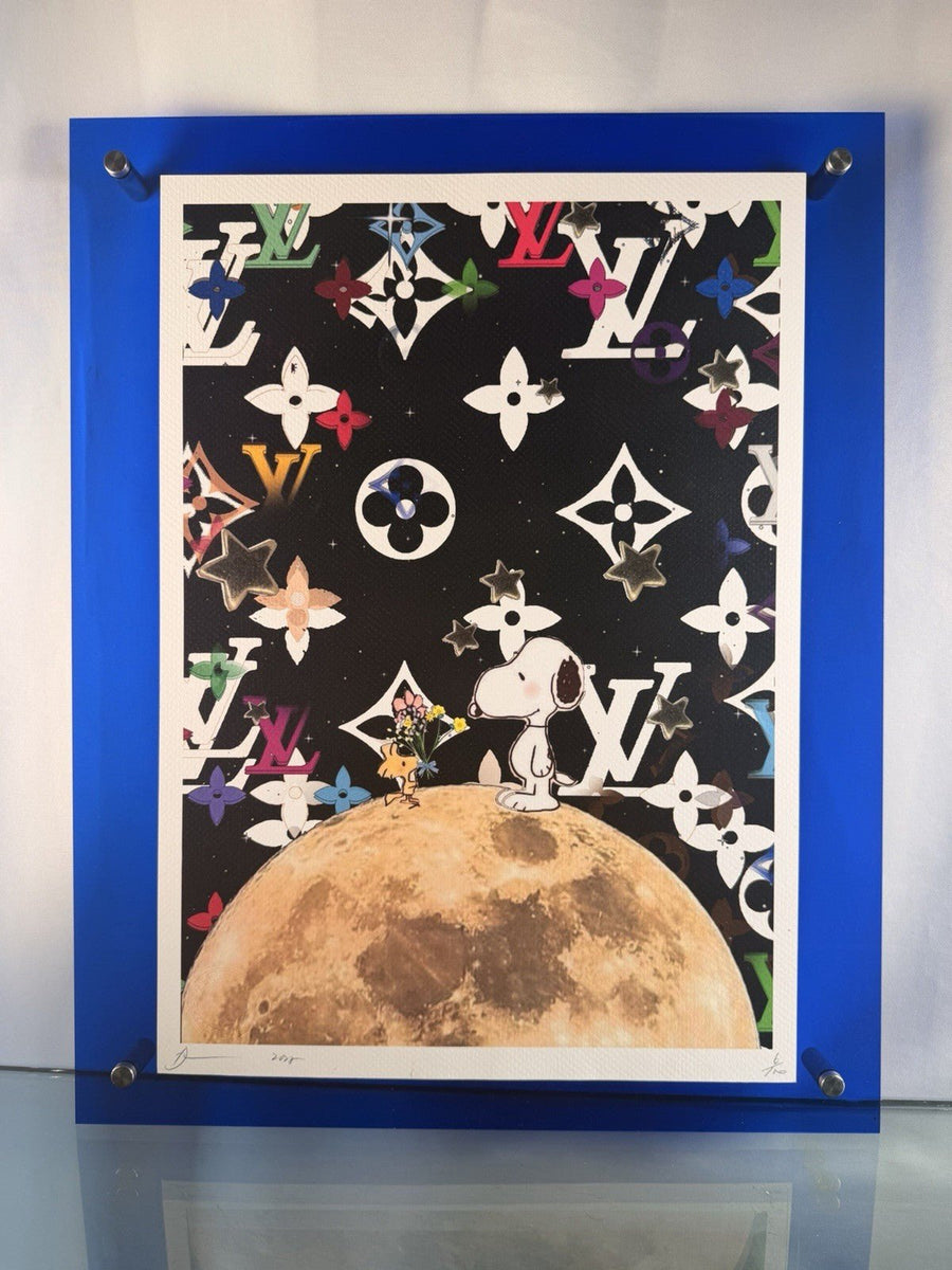 Death NYC Snoopy Woodstock Moon Louis Vuitton Stars Signed Pop Art Print 2025 - Gauntlet Gallery