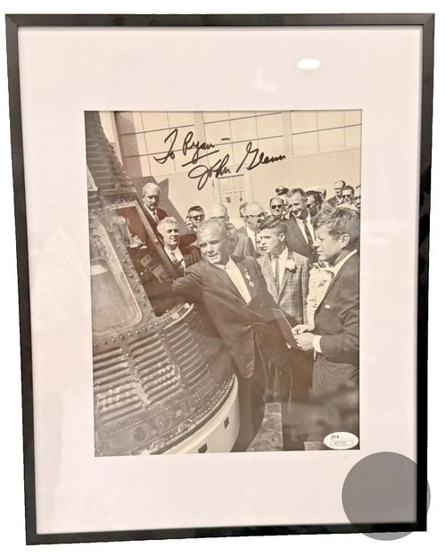 John Glenn — 8x10 Photo Friendship 7 Mercury Capsule JFK