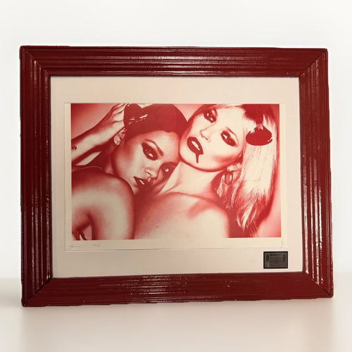 Death NYC — Kate Moss Rihanna Red Drip 2020 A/P Artist Proof Framed