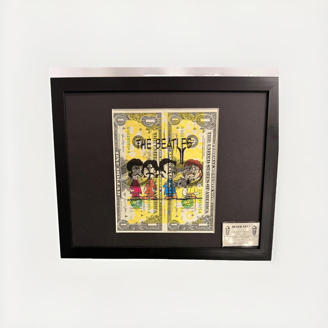 Death NYC The Beatles Dollar Art Signed Ltd Ed Framed Print Display
