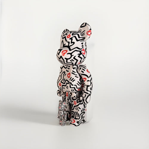 BE@RBRICK Keith Haring 400% + 100% Set Medicom Toy Bearbrick Foundation Art New