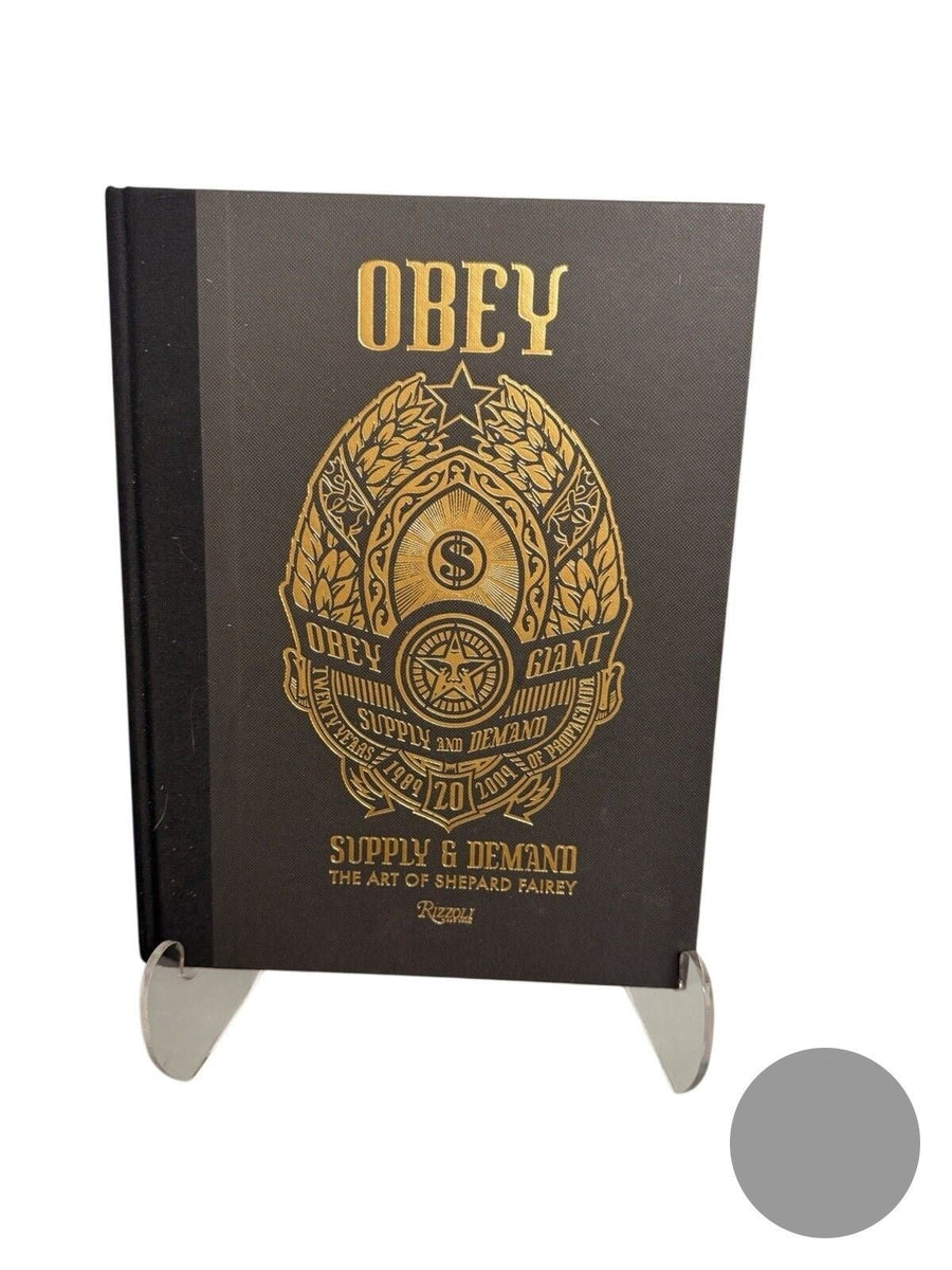 Signed Shepard Fairey OBEY Book with Rise Above Poster - Urban Art Collectible - Gauntlet Gallery