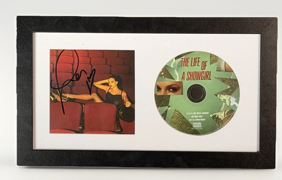 Taylor Swift Signed CD 'The Life of a Showgirl' Framed Display with Photo - Gauntlet Gallery