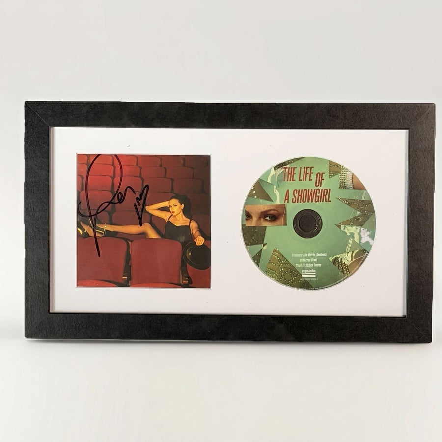 Taylor Swift Signed CD 'The Life of a Showgirl' Framed Display with Photo - Gauntlet Gallery