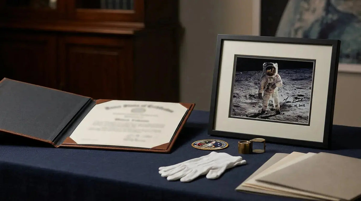 2. - Sent for Verification Signed by Buzz Aldrin: Collector Guide, Rarity & Value - Gauntlet Gallery