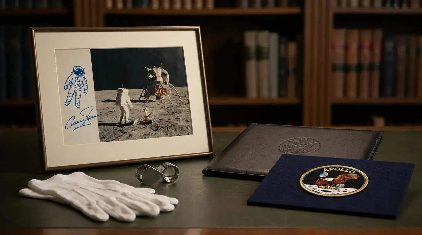 3.- Sent for verification Signed by Buzz Aldrin: Collector Guide, Rarity & Value - Gauntlet Gallery