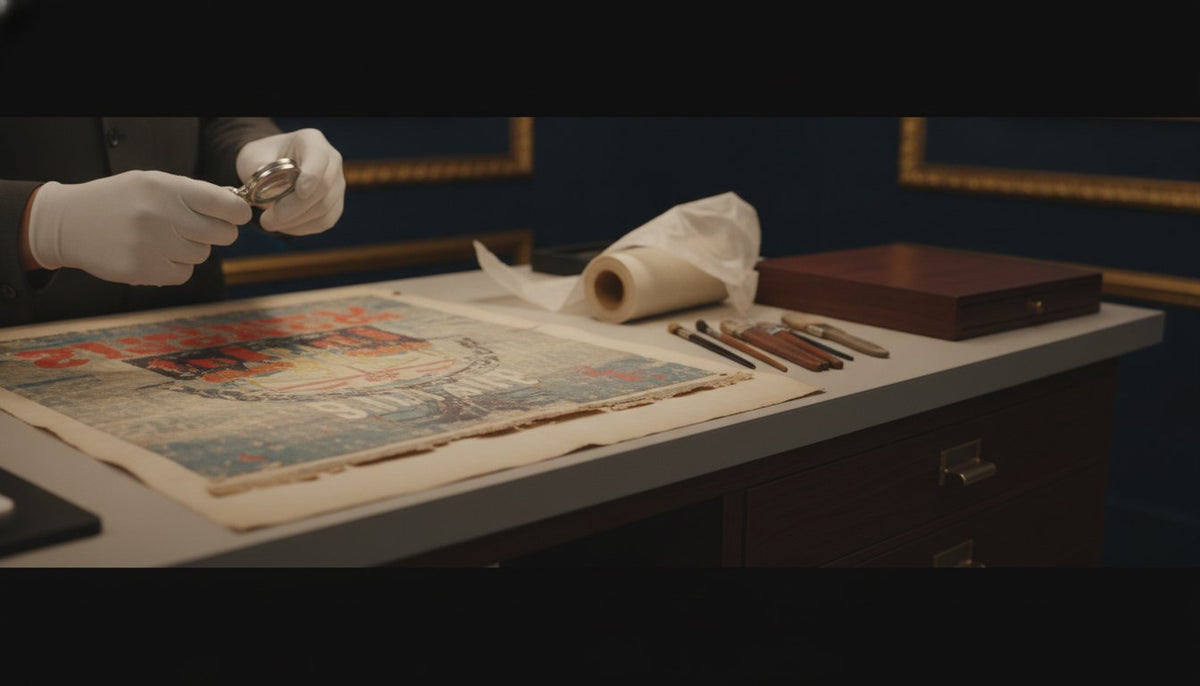 How Do Condition and Restoration Affect a Rare Music Poster's Value?