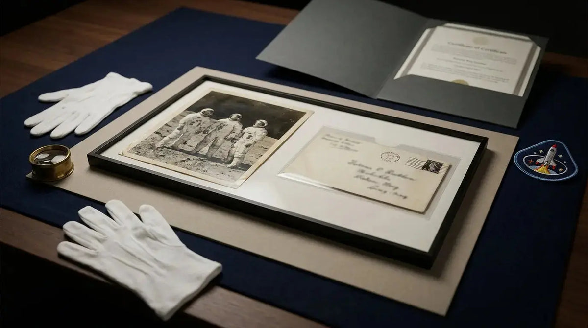 Apollo 11 Crew Signed Envelope Signed by Buzz Aldrin: Collector Guide, Rarity & Value - Gauntlet Gallery