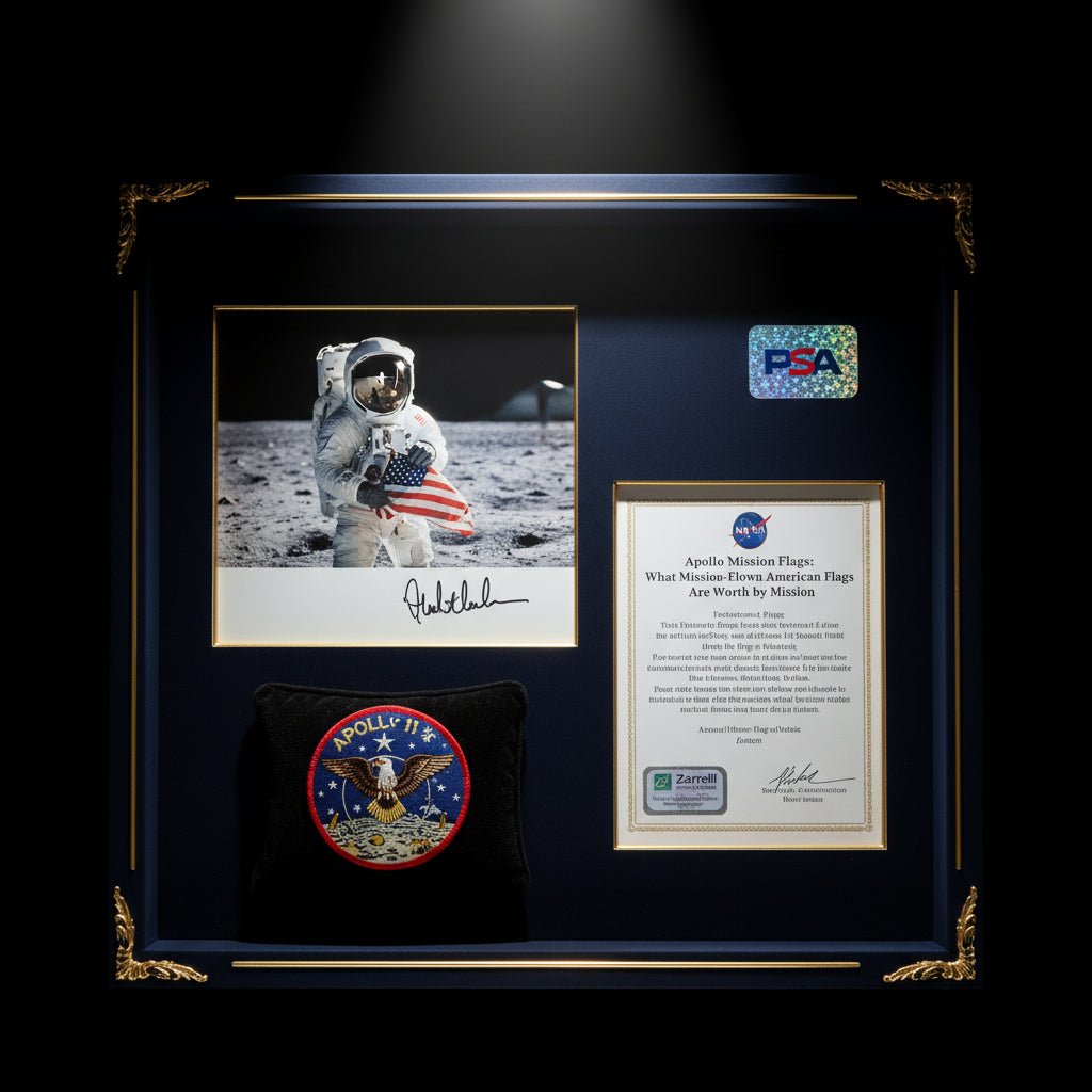 Apollo Mission Flags: What Mission-Flown American Flags Are Worth by Mission - Gauntlet Gallery
