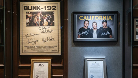 Blink-182 Signed Memorabilia: Full Original Lineup vs. Current Lineup Value
