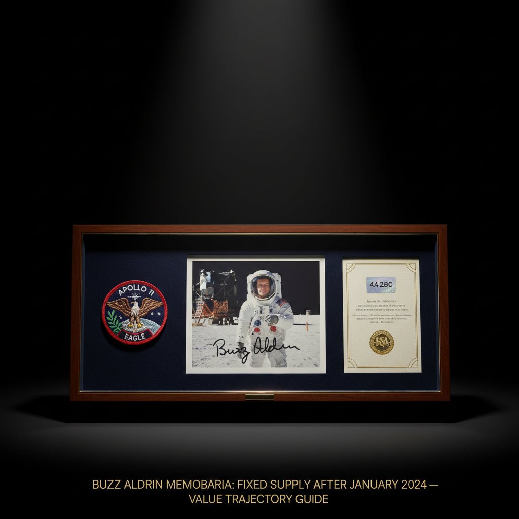 Buzz Aldrin Memorabilia: Fixed Supply After January 2024 — Value Trajectory Guide - Gauntlet Gallery
