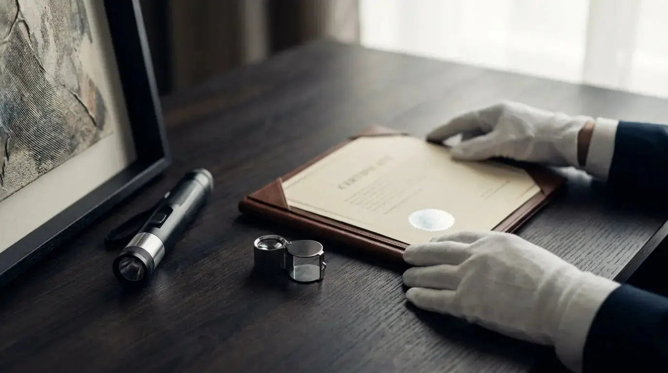 Certificate of Authenticity: What a Legitimate COA Actually Requires - Gauntlet Gallery