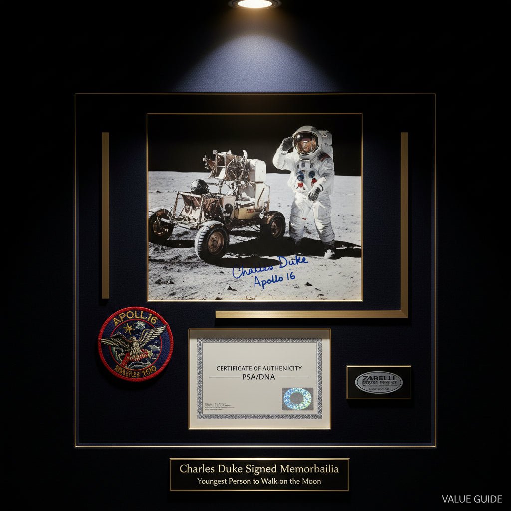 Charles Duke Signed Memorabilia — Youngest Person to Walk on the Moon, Value Guide - Gauntlet Gallery