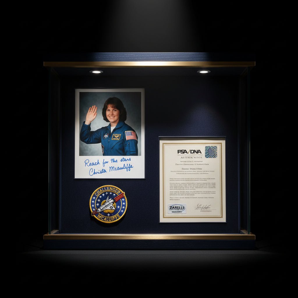 Christa McAuliffe Memorabilia — Challenger Teacher-in-Space; Tragedy Premium and Authentication - Gauntlet Gallery