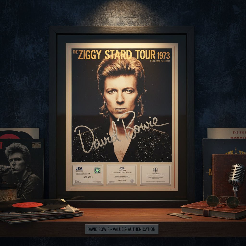 David Bowie Signed Memorabilia — Value and Authentication (Died 2016) - Gauntlet Gallery
