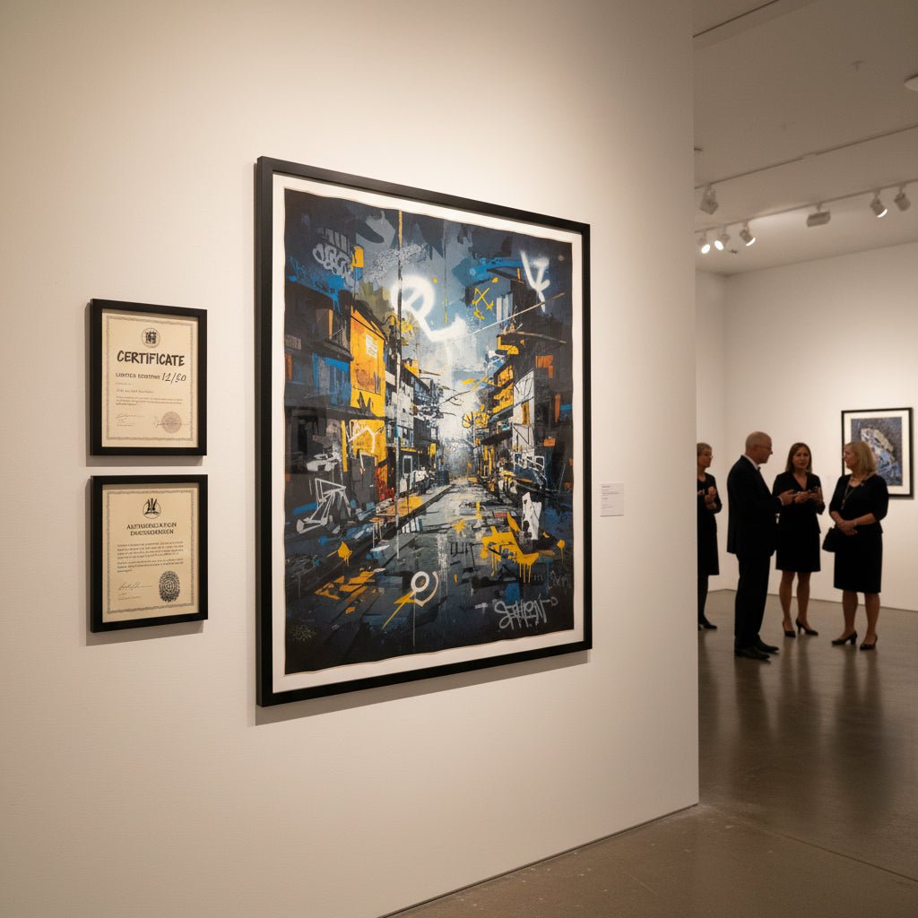 Death NYC Authentication Guide — Artist COA with Gold Seal Requirement - Gauntlet Gallery