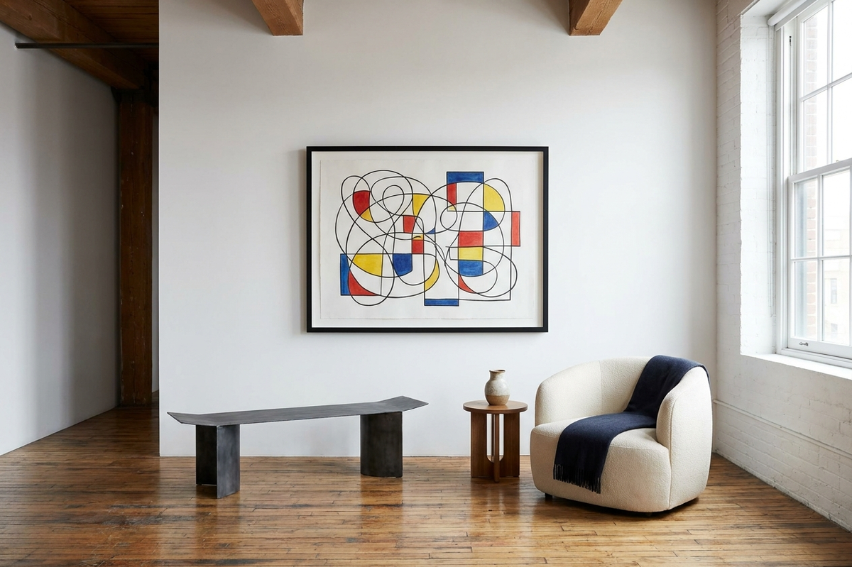 Original editorial illustration for Death NYC and Haring-Associated Visual References: How to Read a Listing Precisely