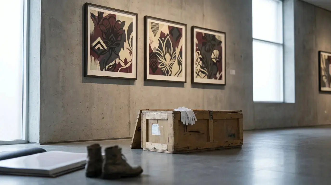 Decorative Rebellion in Full Bloom: Shepard Fairey's 2004 Floral Pattern Set - Gauntlet Gallery