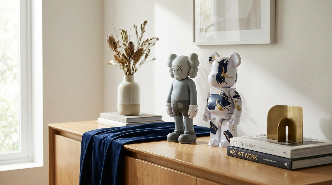 Designer Art Toys as Décor: Styling KAWS & BE@RBRICK at Home