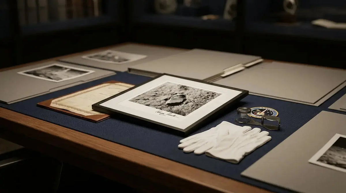 Footprint on Moon (one) Signed by Buzz Aldrin: Collector Guide, Rarity & Value - Gauntlet Gallery