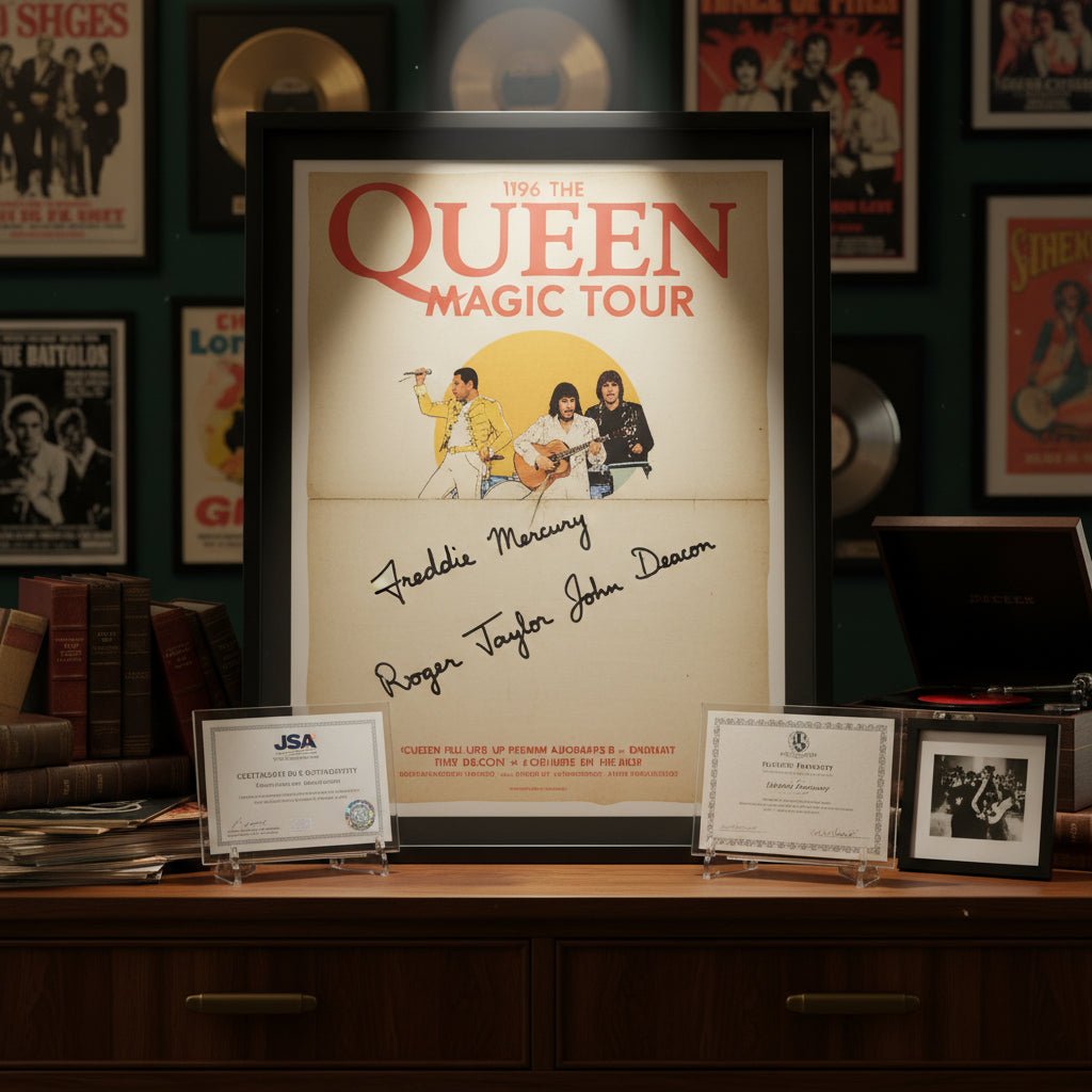 Freddie Mercury Signed Memorabilia: Queen Autographs and the Full-Lineup Premium - Gauntlet Gallery