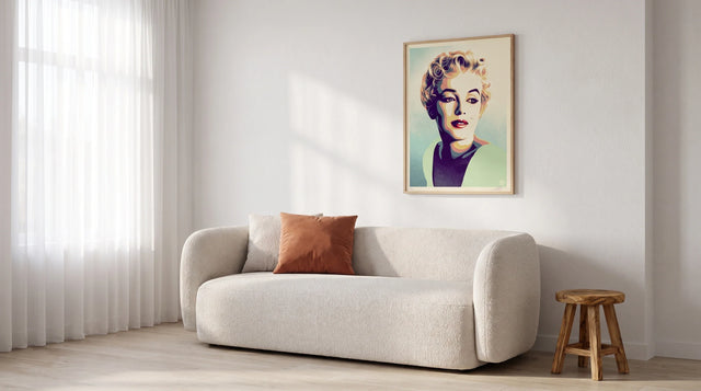 A Colorful Print in a White Room: Let Contrast Do the Work