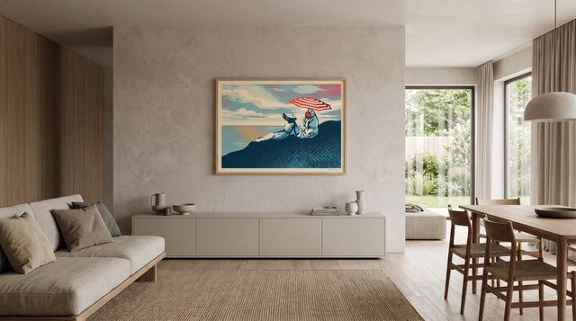 Shepard Fairey Bliss: A Horizon for an Open-Plan Room