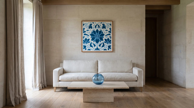 Shepard Fairey's Floral Prints in a Quiet Luxury Interior