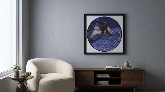 Framed Vinyl in a Contemporary Apartment