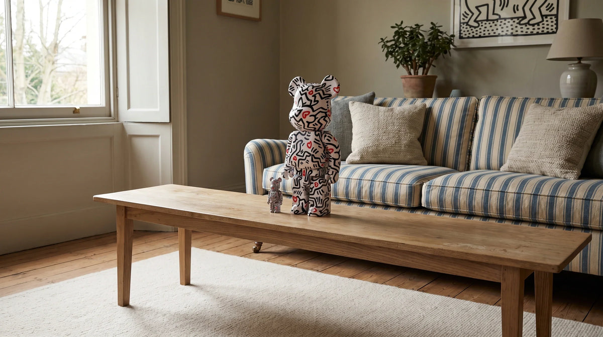 AI interior concept for keith haring be@rbrick in a room with existing pattern