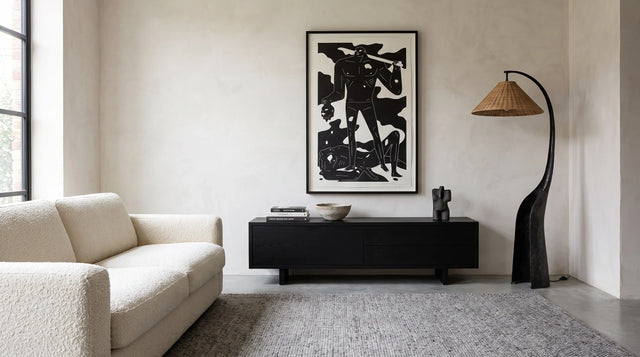 A Monochrome Interior With More Than One Kind of Contrast