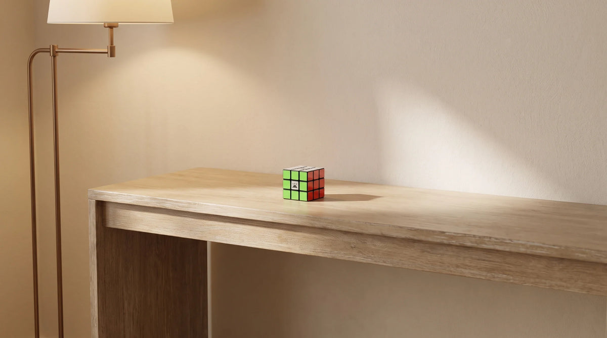 AI interior concept for one collectible object on a console: the value of empty space
