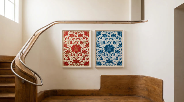 Art Along a Staircase: Design the Sequence Before the Hang