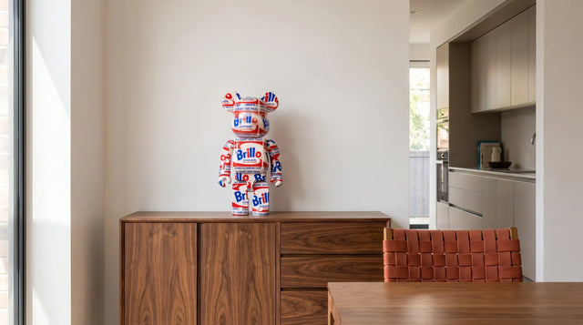 Warhol Brillo BE@RBRICK: Pop Art Beside the Kitchen