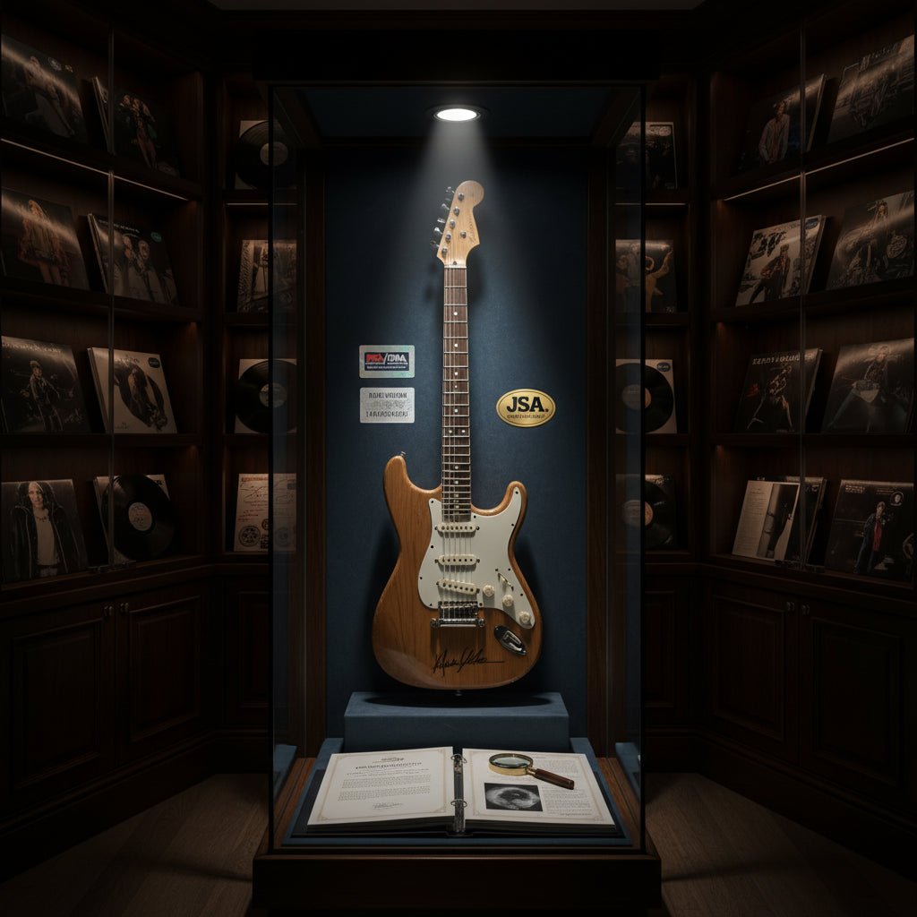 How Beckett Authentication Works for Music Memorabilia vs JSA Comparison - Gauntlet Gallery