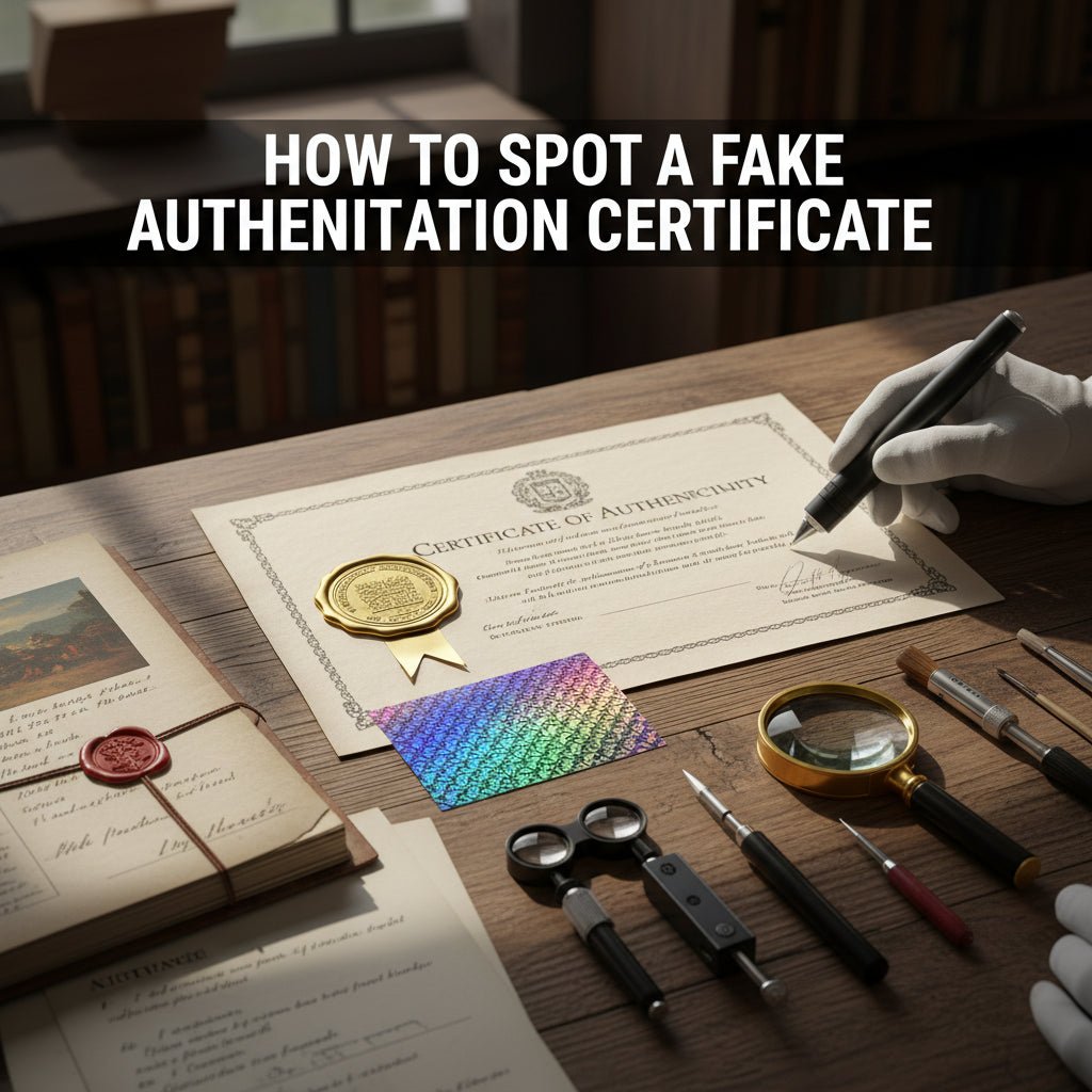 How to Spot a Fake Authentication Certificate - Gauntlet Gallery