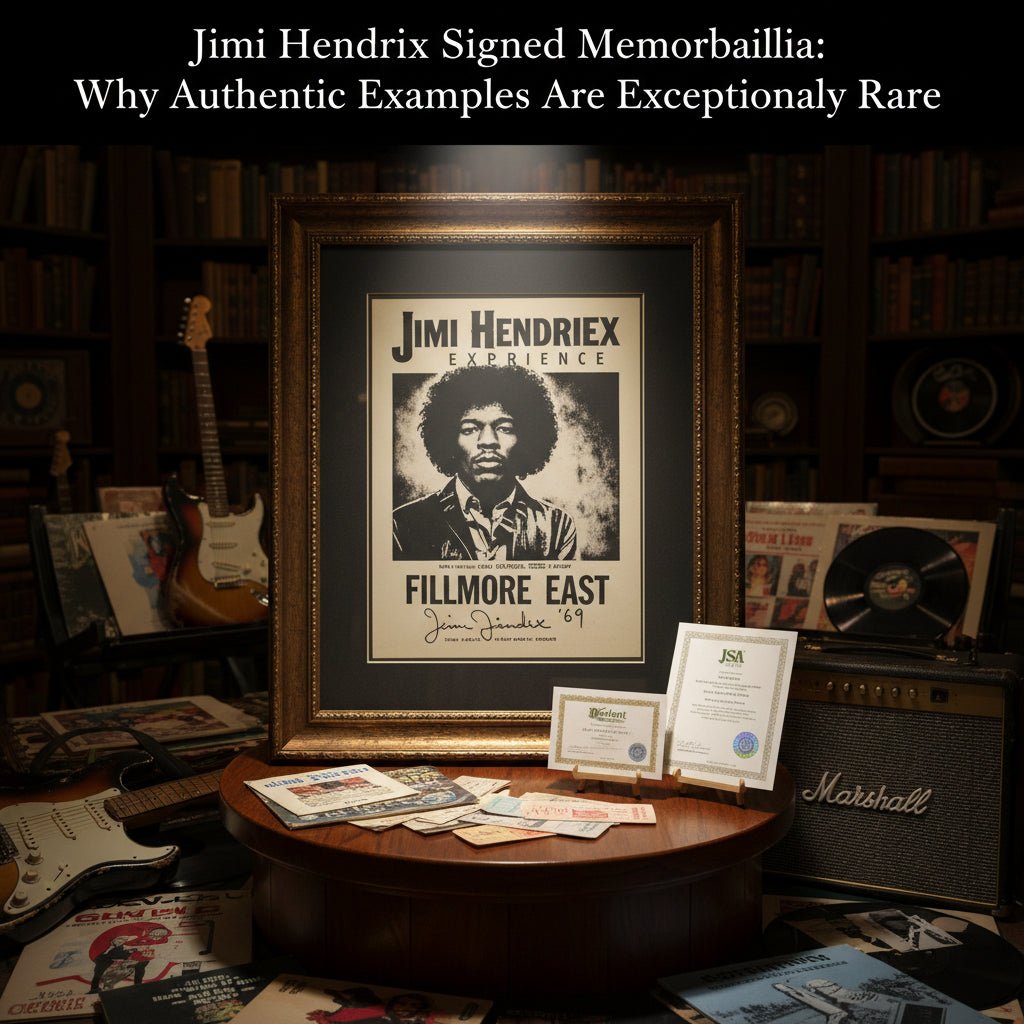 Jimi Hendrix Signed Memorabilia: Why Authentic Examples Are Exceptionally Rare - Gauntlet Gallery