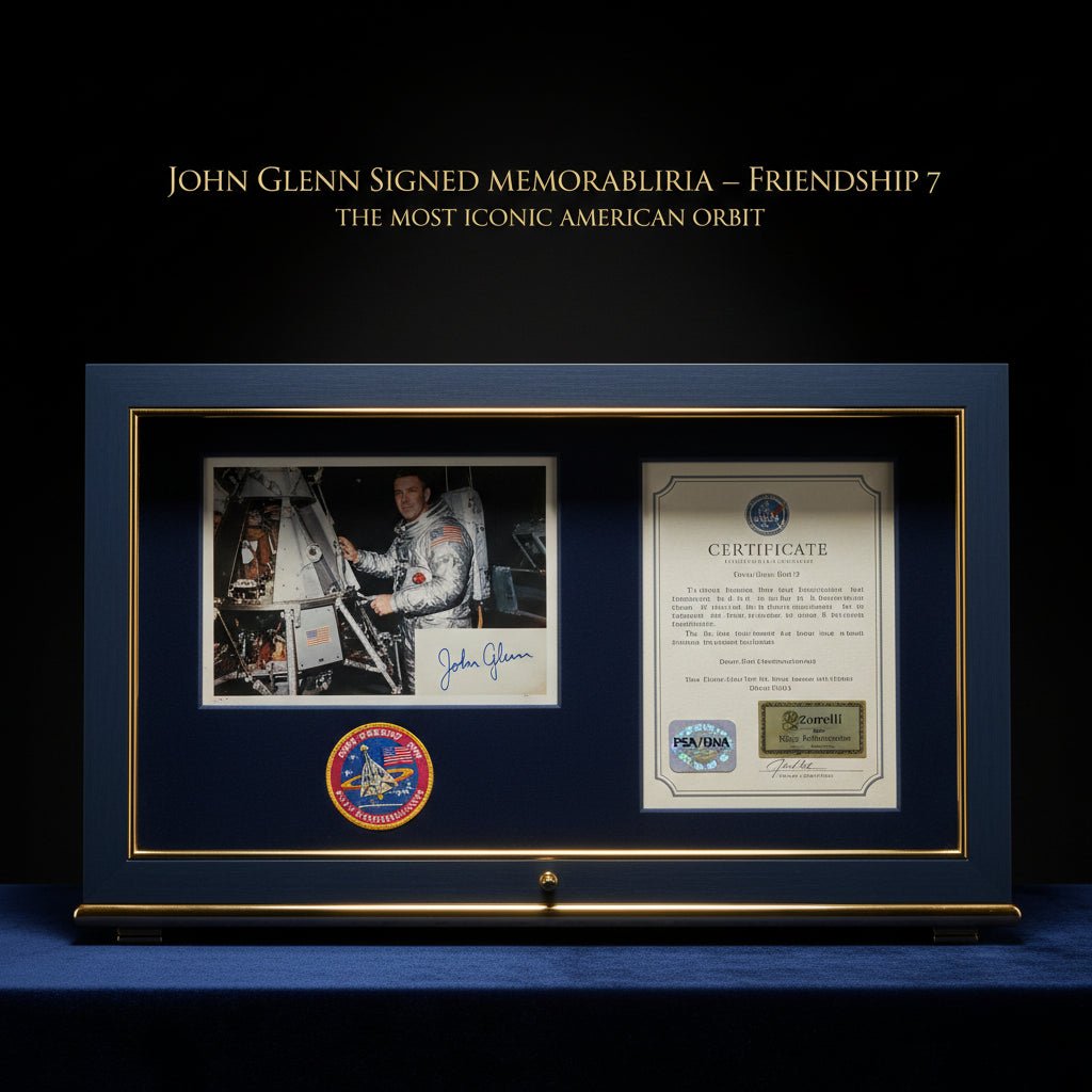 John Glenn Signed Memorabilia — Friendship 7, the Most Iconic American Orbit - Gauntlet Gallery