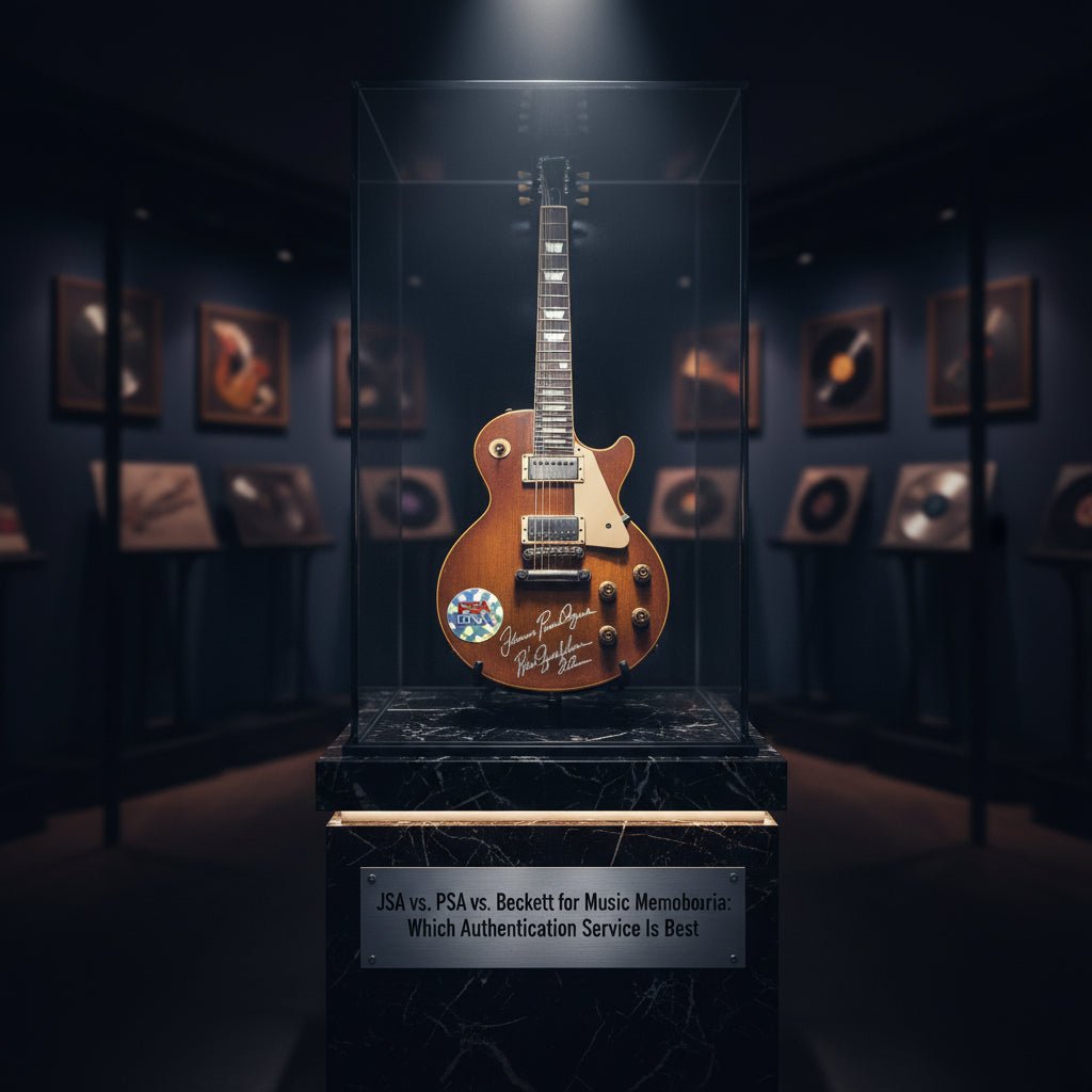 JSA vs. PSA vs. Beckett for Music Memorabilia: Which Authentication Service Is Best - Gauntlet Gallery