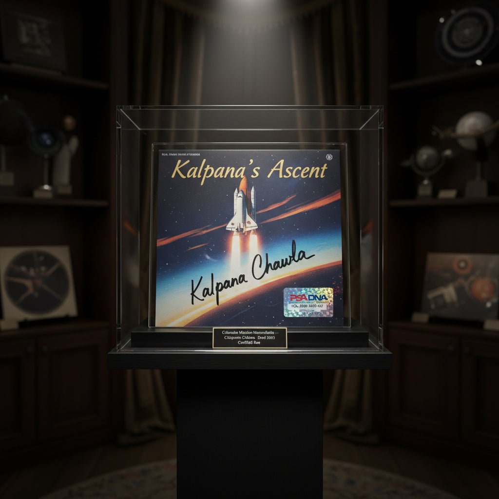 Kalpana Chawla Signed Memorabilia — Columbia Mission, Died 2003; Rarity and Authentication - Gauntlet Gallery