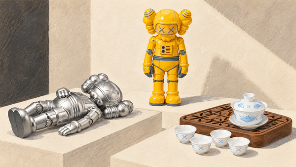 KAWS HOLIDAY Hangzhou: The Incense Holder, Tea Set and Robot COMPANION