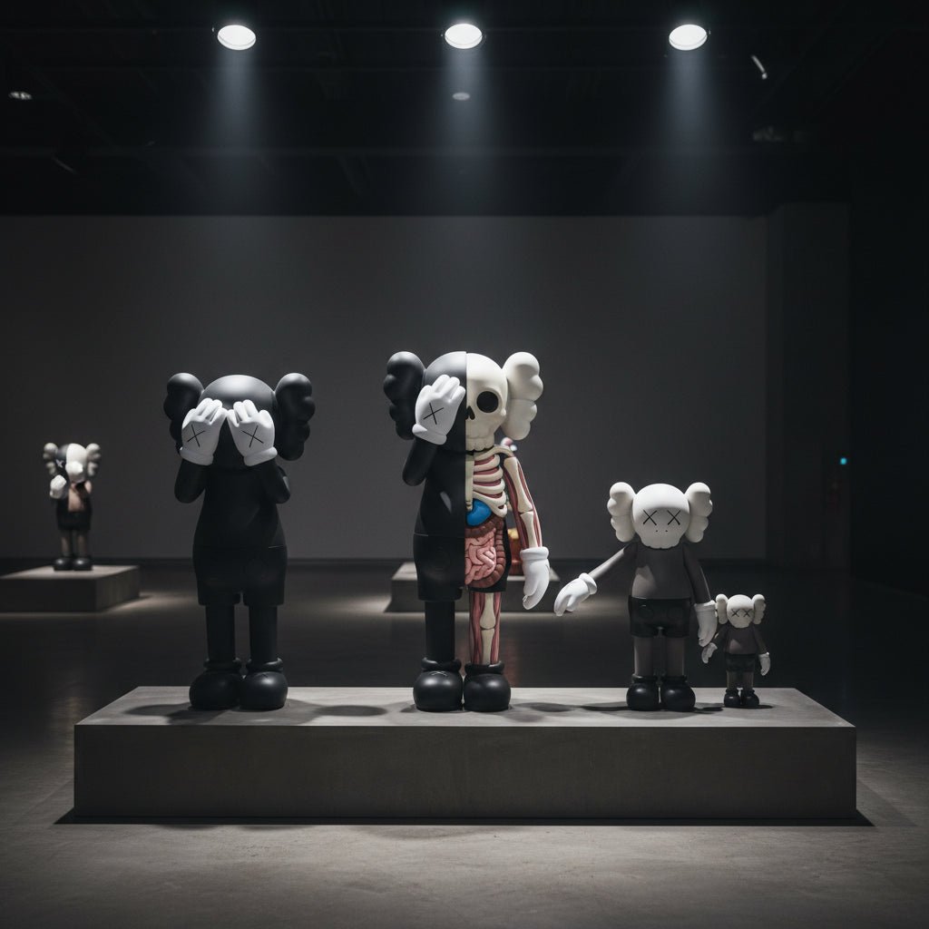 KAWS Passing Through, Along the Way, Seated: Iconic Poses and Their Value - Gauntlet Gallery