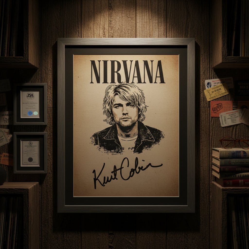 Kurt Cobain Signed Memorabilia: One of the Rarest Signatures in Rock - Gauntlet Gallery