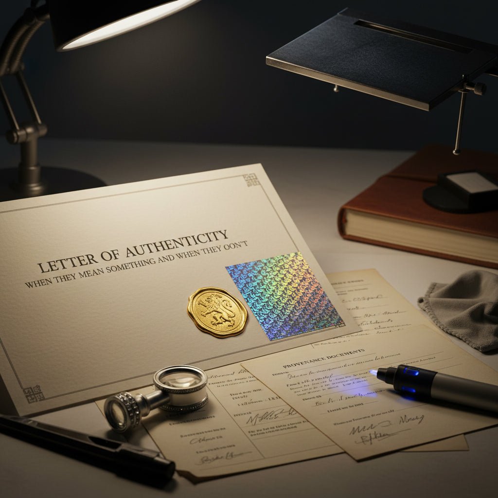 Letters of Authenticity (LOA): When They Mean Something and When They Don't - Gauntlet Gallery