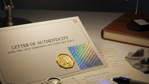 Letters of Authenticity (LOA): When They Mean Something and When They Don't